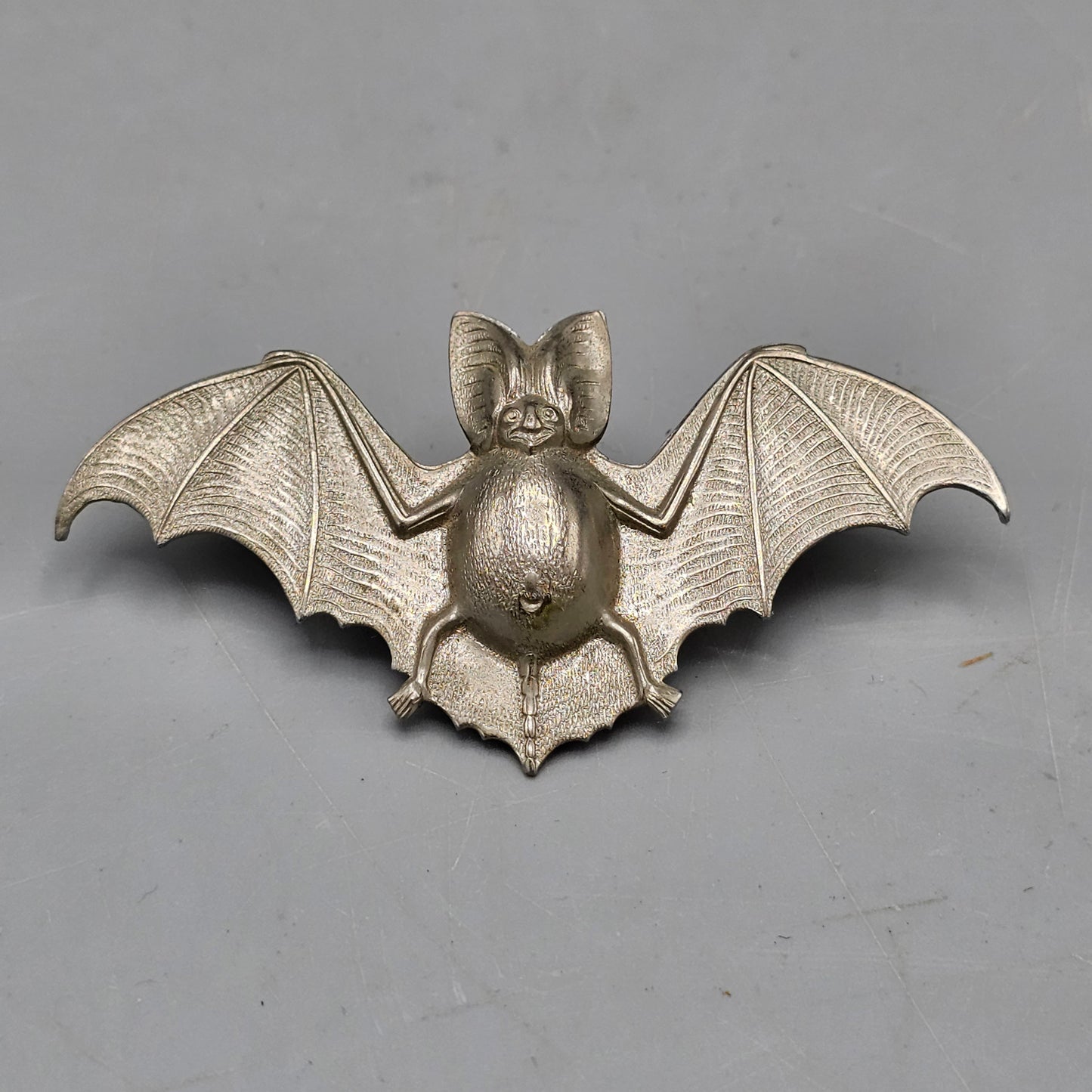 Vintage Metal Halloween "Bat" Pin / Brooch