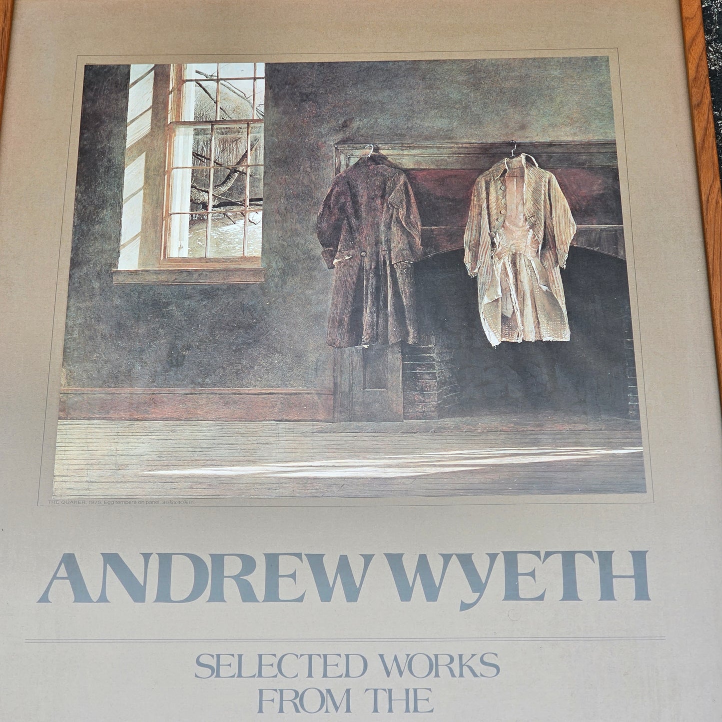 Vintage Andrew Wyeth Exhibition Poster, 1979 Greenville County Museum of Art
