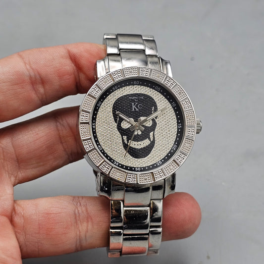 Techno Com by KC Moving Skull Watch