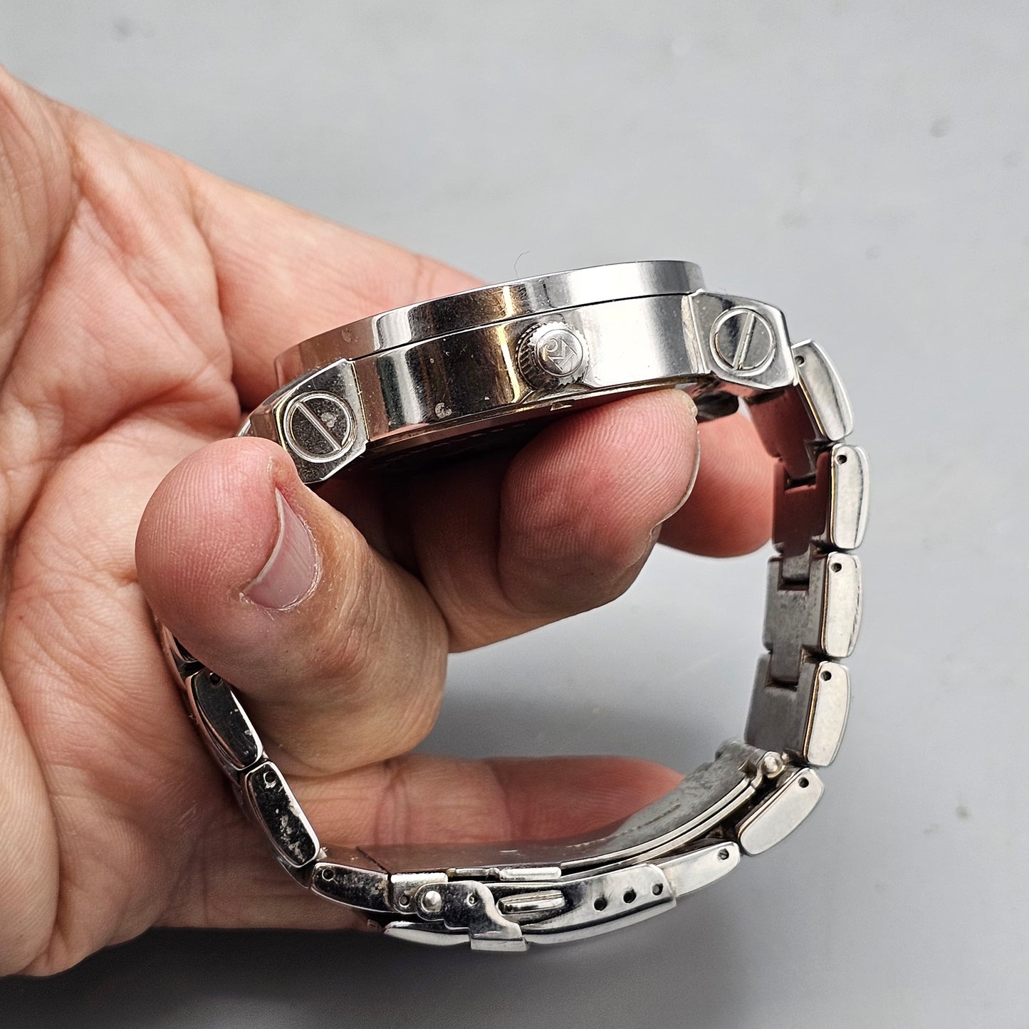 Techno Com by KC Moving Skull Watch