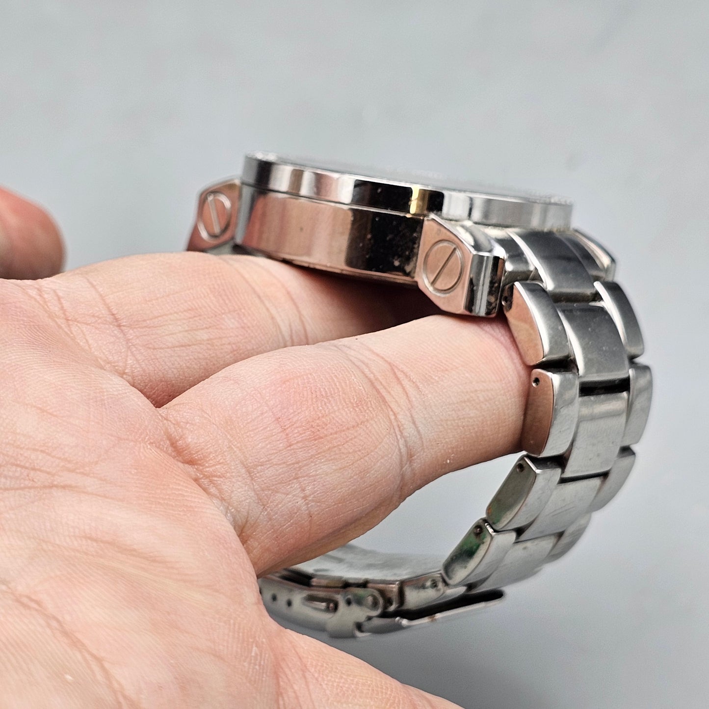 Techno Com by KC Moving Skull Watch