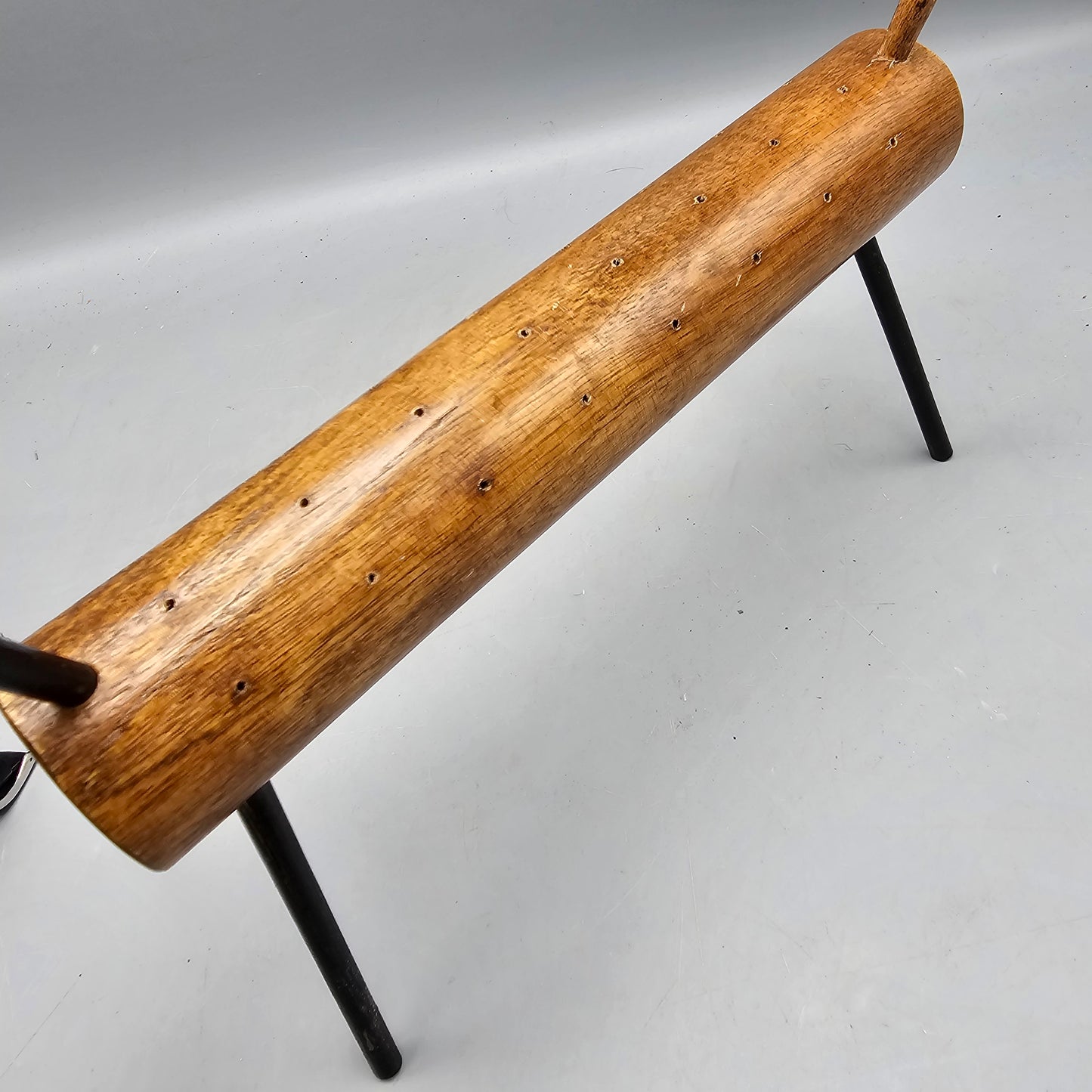 Vintage Val Robbins Rimrock Studio Wooden Dog Toothpick Holder