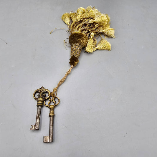 Vintage Skeleton Keys and Tassel