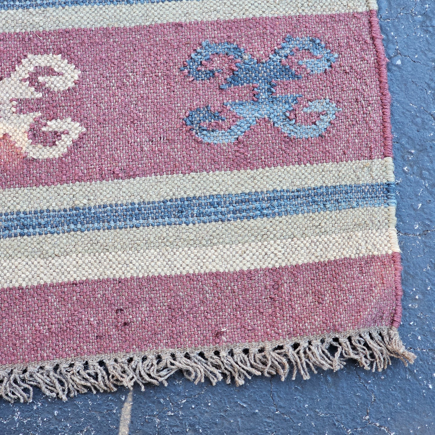 Colorful Kilim Flat Weave Runner Rug ~ 2' 6" x 10' 6"