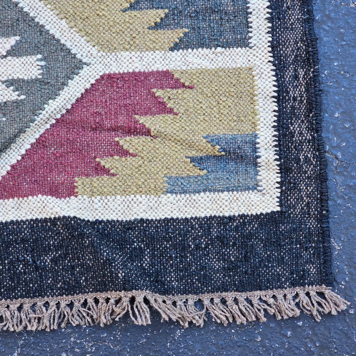 Colorful Kilim Flat Weave Runner Rug ~ 2' 8" x 8'