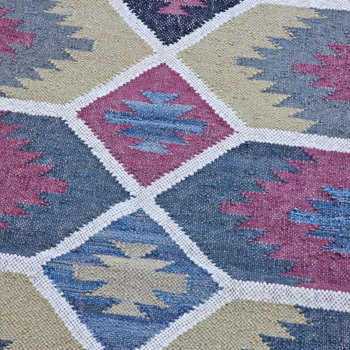 Colorful Kilim Flat Weave Runner Rug ~ 2' 8" x 8'