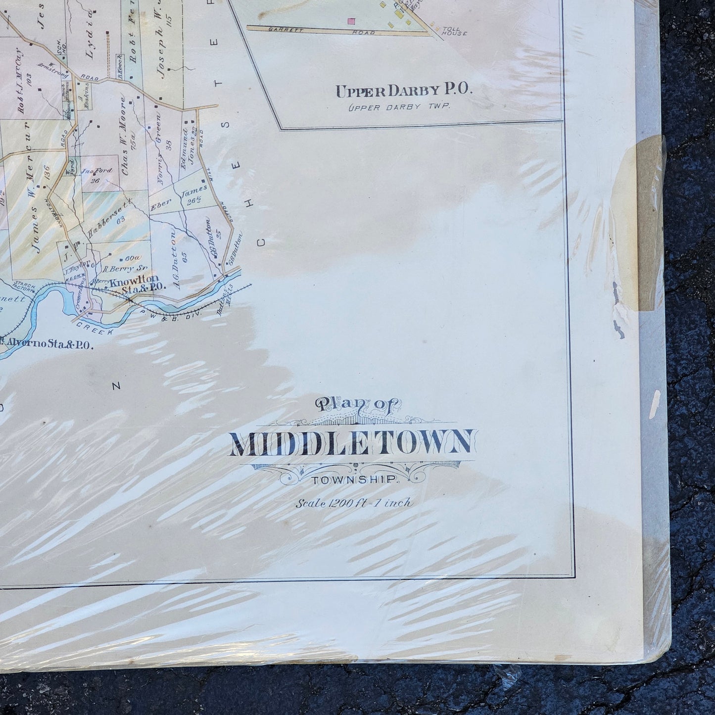 Plan of Middletown Township Map - Unframed