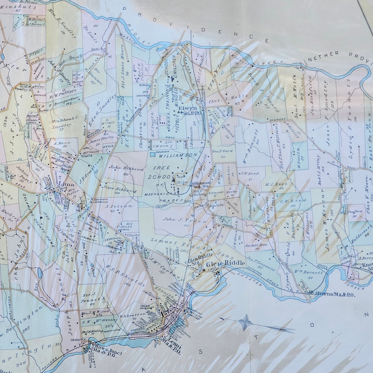 Plan of Middletown Township Map - Unframed