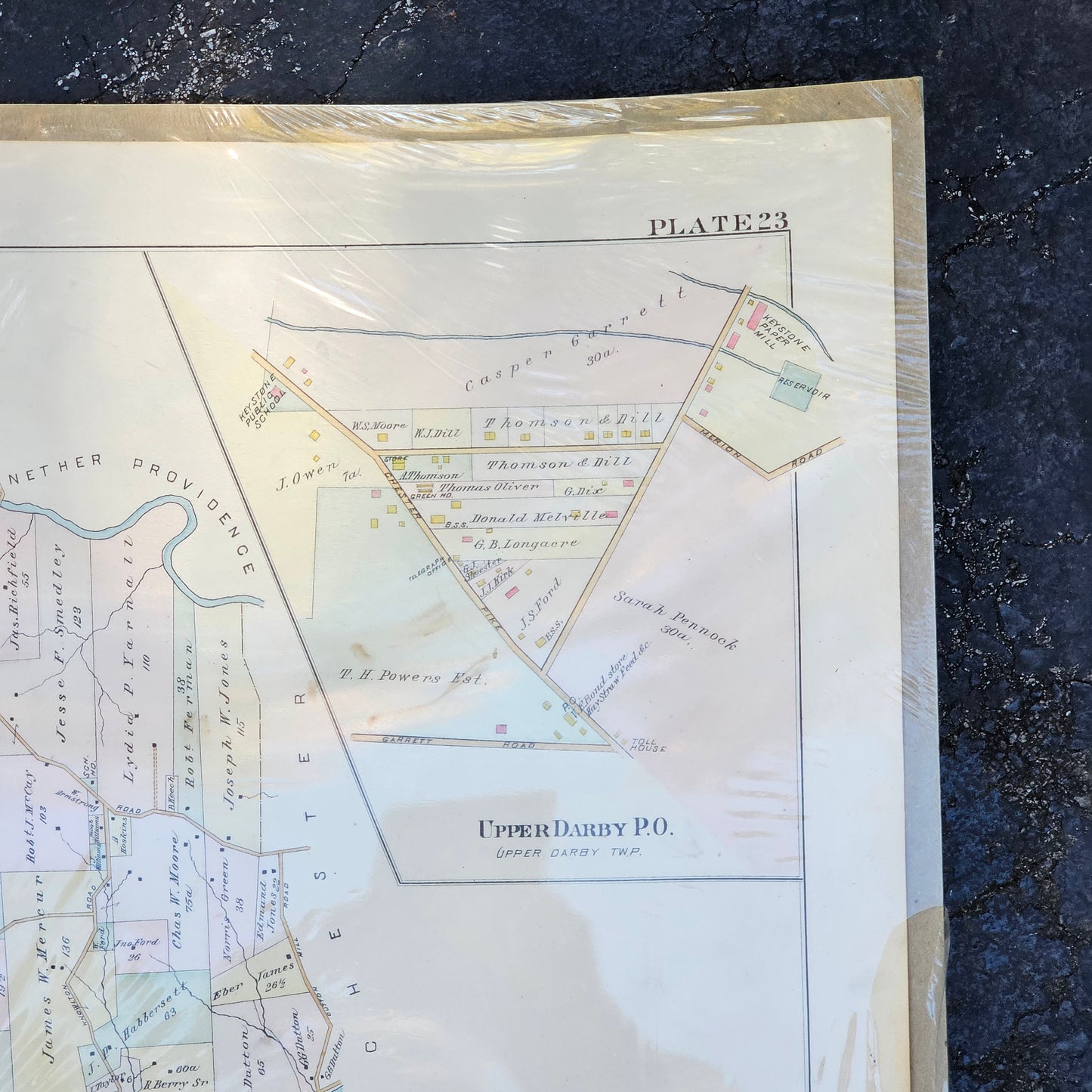Plan of Middletown Township Map - Unframed