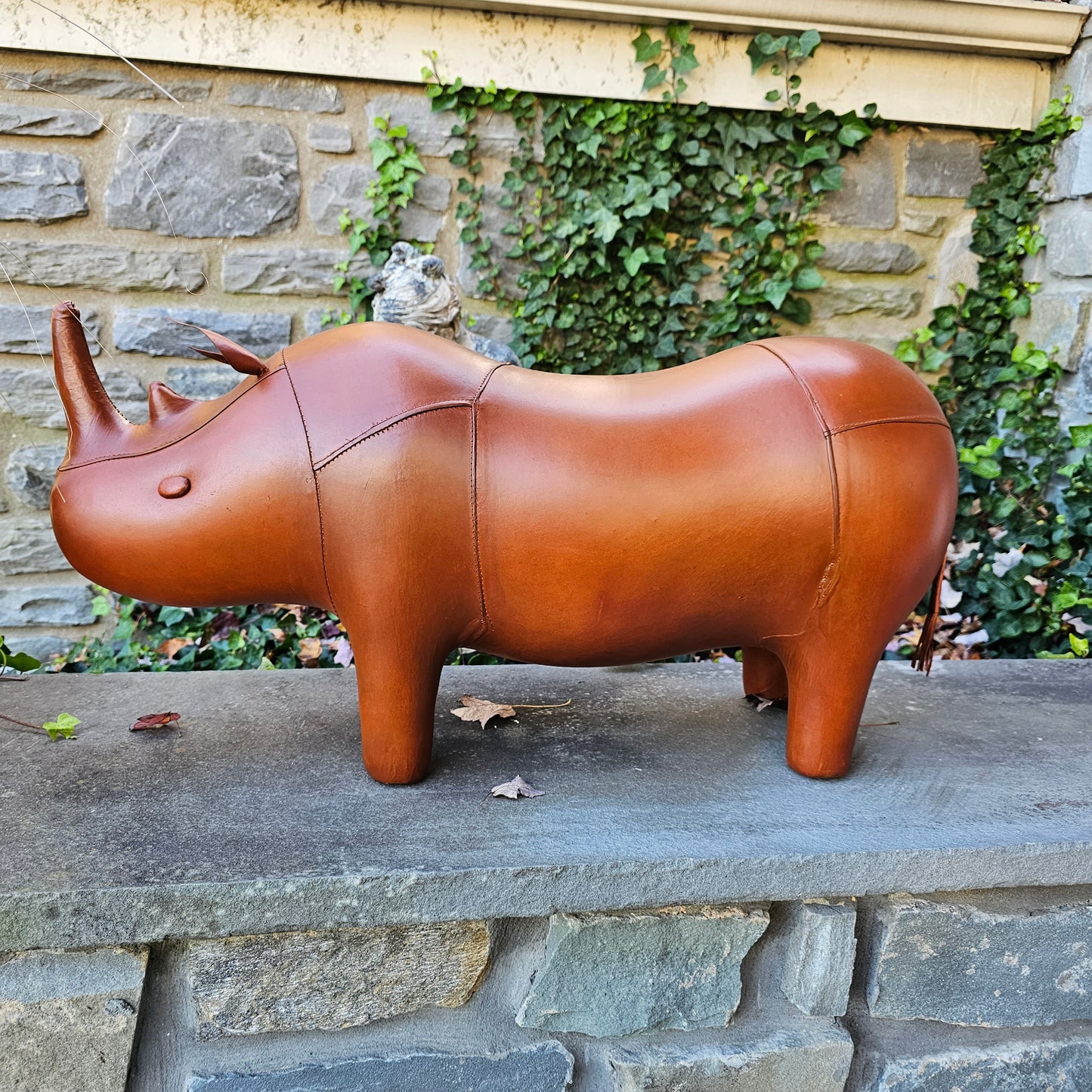 Leather Rhino Footstool - Dimitri Omersa / Abercrombie Liberty Style