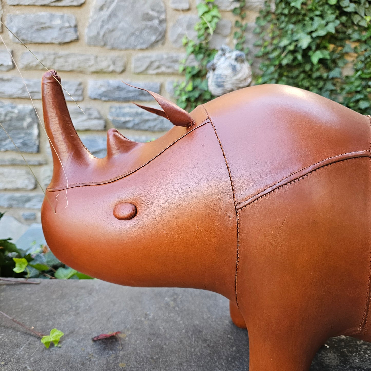 Leather Rhino Footstool - Dimitri Omersa / Abercrombie Liberty Style