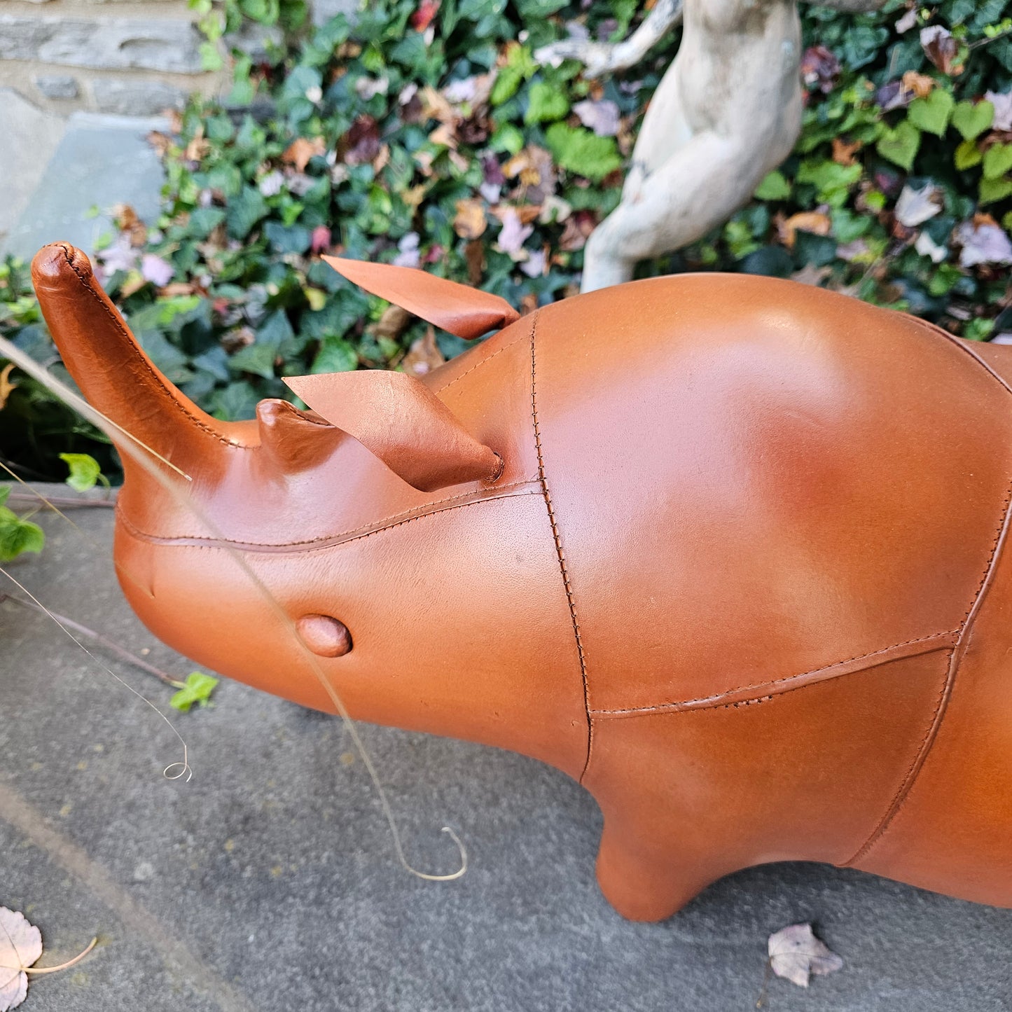Leather Rhino Footstool - Dimitri Omersa / Abercrombie Liberty Style