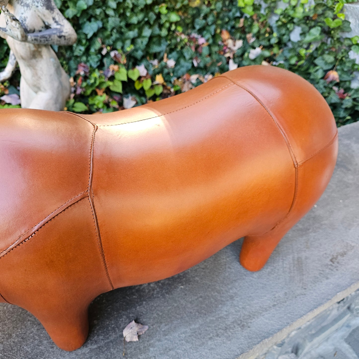 Leather Rhino Footstool - Dimitri Omersa / Abercrombie Liberty Style