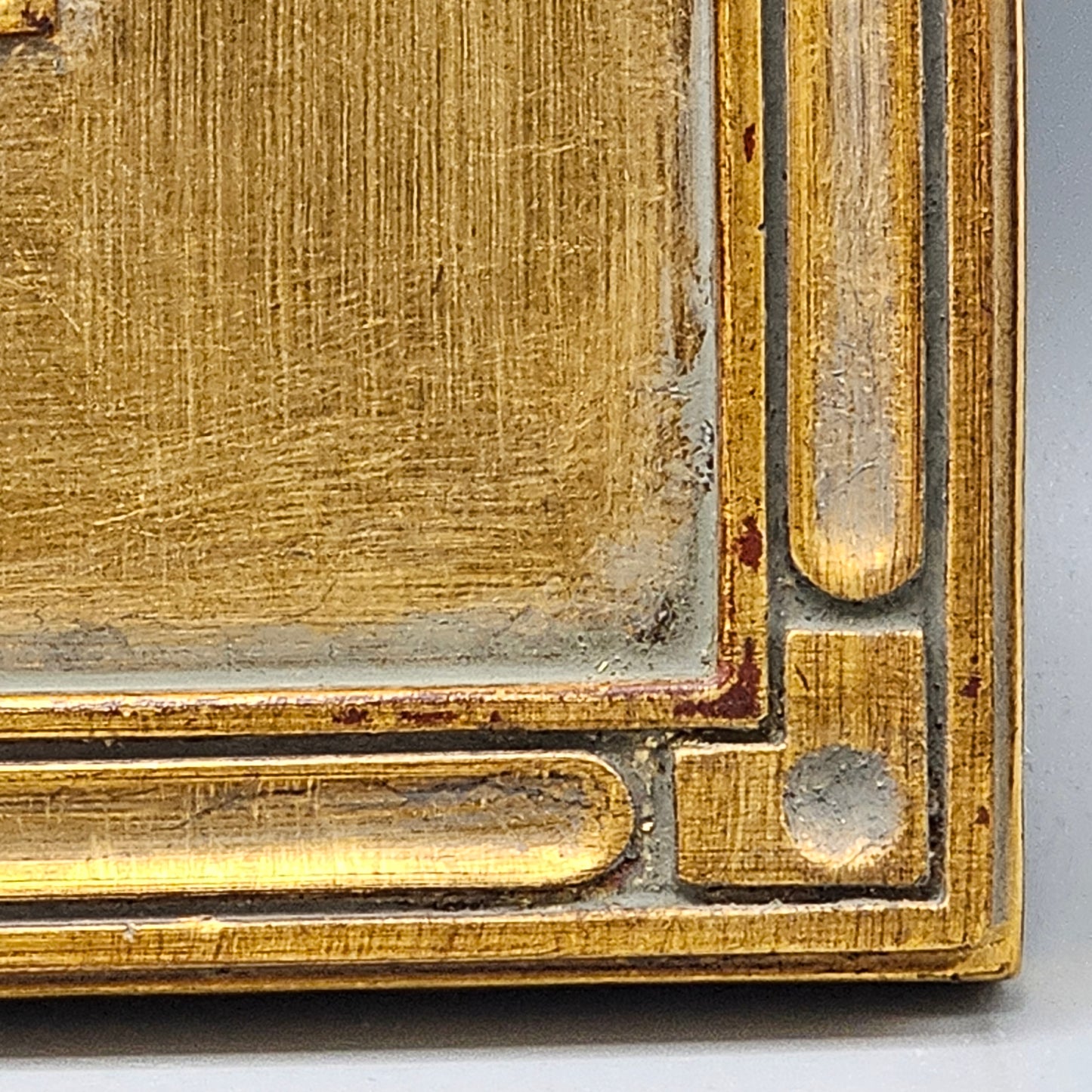 Signed Decorator Oil Painting on Board in Gold Gilt Frame by Michael Schofield