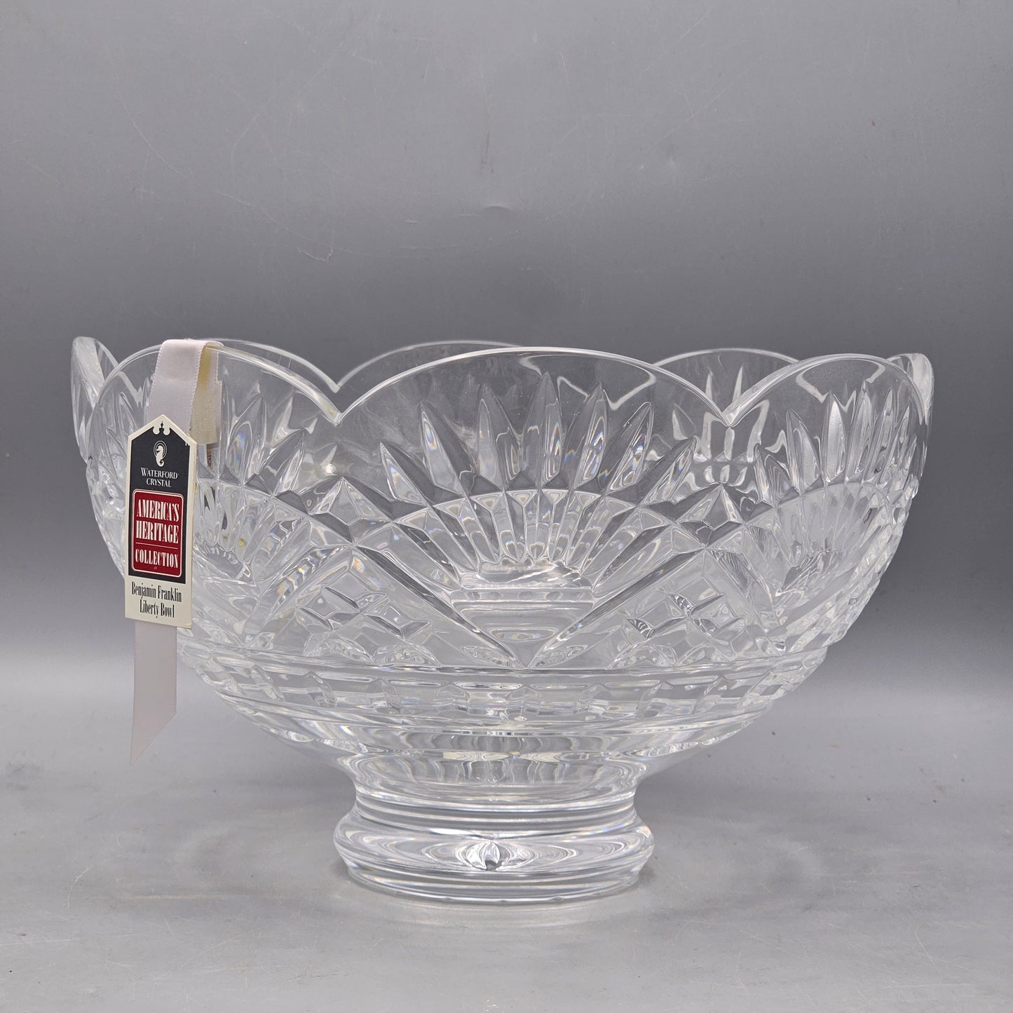 Waterford Crystal Benjamin Franklin Footed Bowl