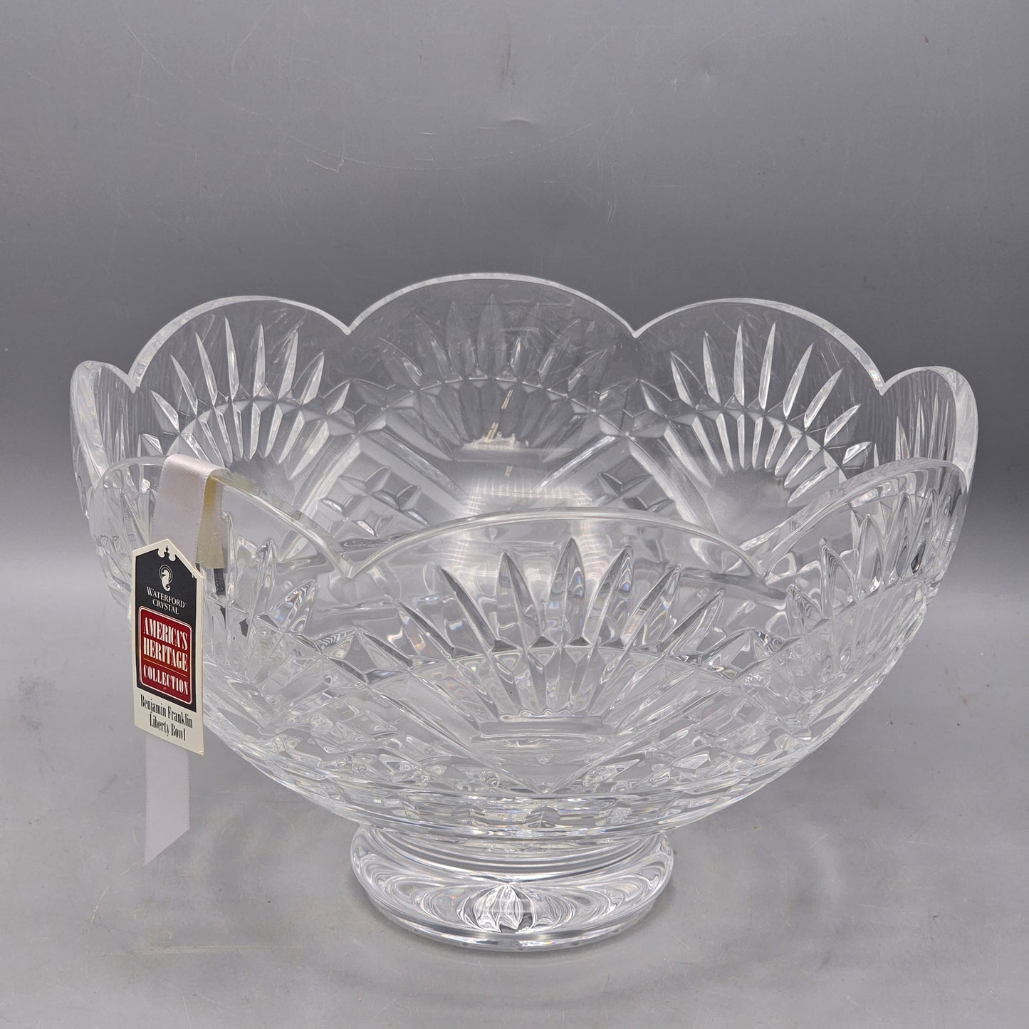Waterford Crystal Benjamin Franklin Footed Bowl