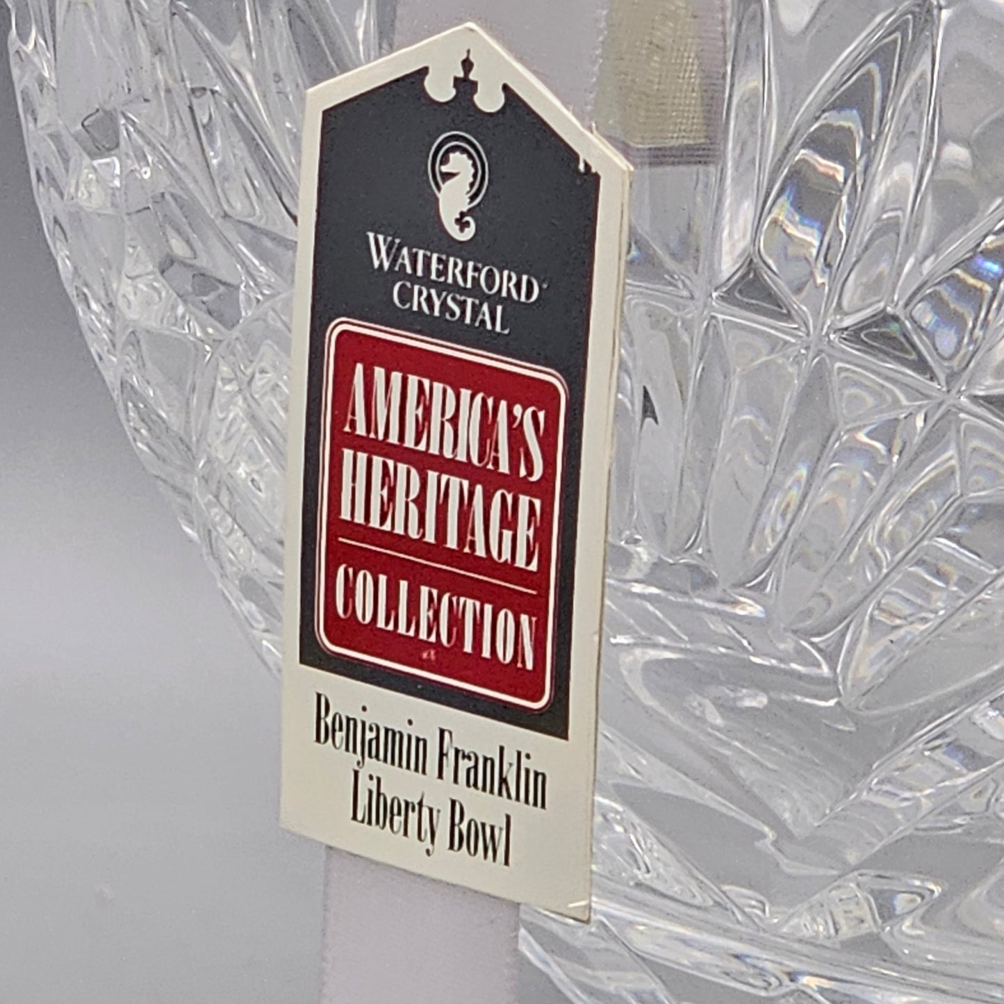 Waterford Crystal Benjamin Franklin Footed Bowl
