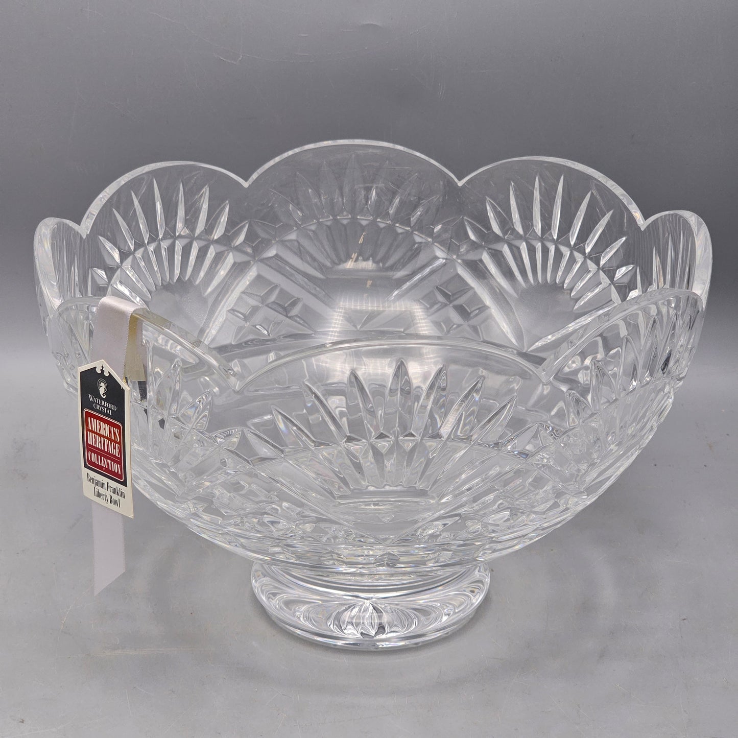 Waterford Crystal Benjamin Franklin Footed Bowl
