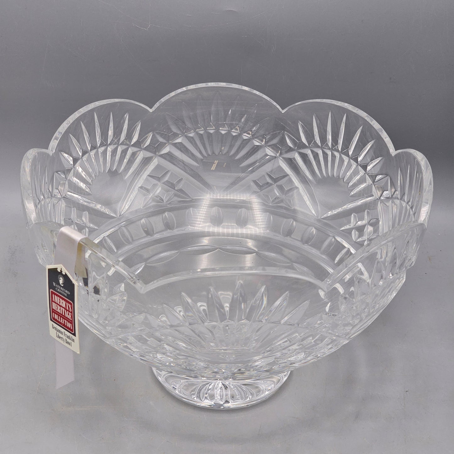 Waterford Crystal Benjamin Franklin Footed Bowl