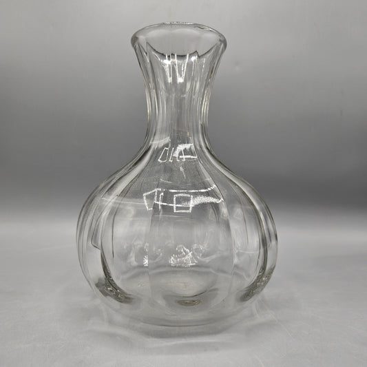 Vintage Crystal Bulbous Glass Decanter