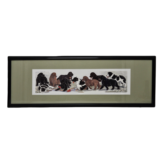 Enid Groves Dog Lithograph - Newfies 111/900