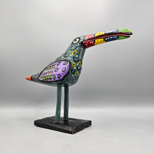Unsigned Marvin Finn Louisville KY Wooden Bird Folk Art Sculpture