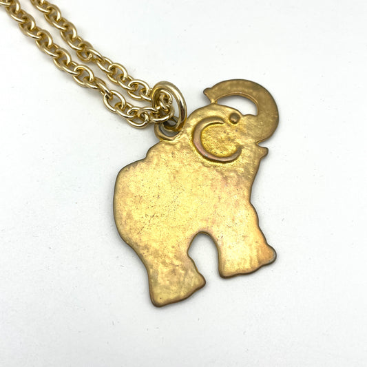 1980s Elephant Necklace