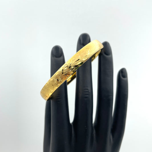 Napier Bright Gold Color Bangle Bracelet