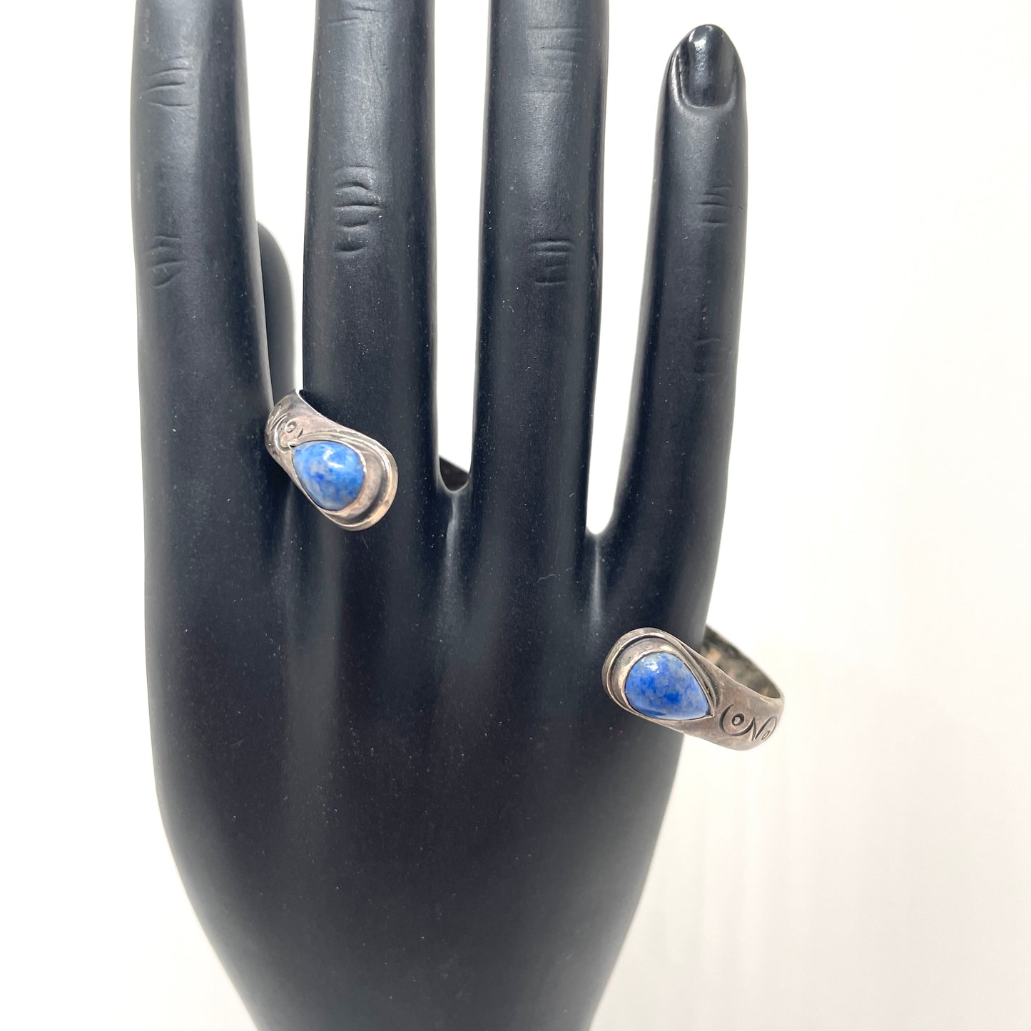 Vintage Sterling Silver & Blue Stone Bracelet