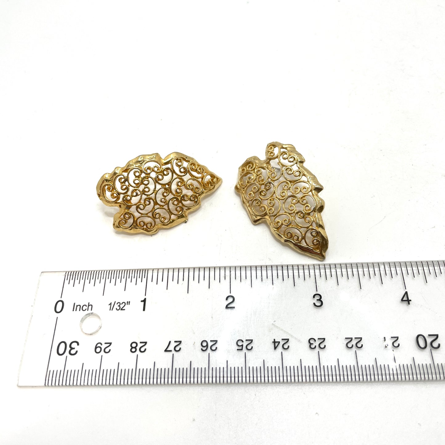 Gold Color Leaf Earrings