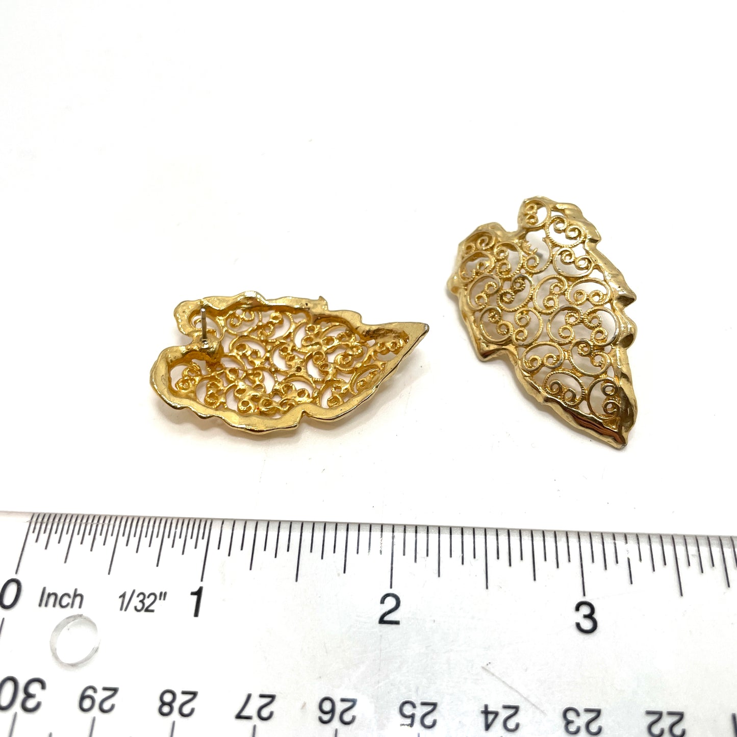 Gold Color Leaf Earrings