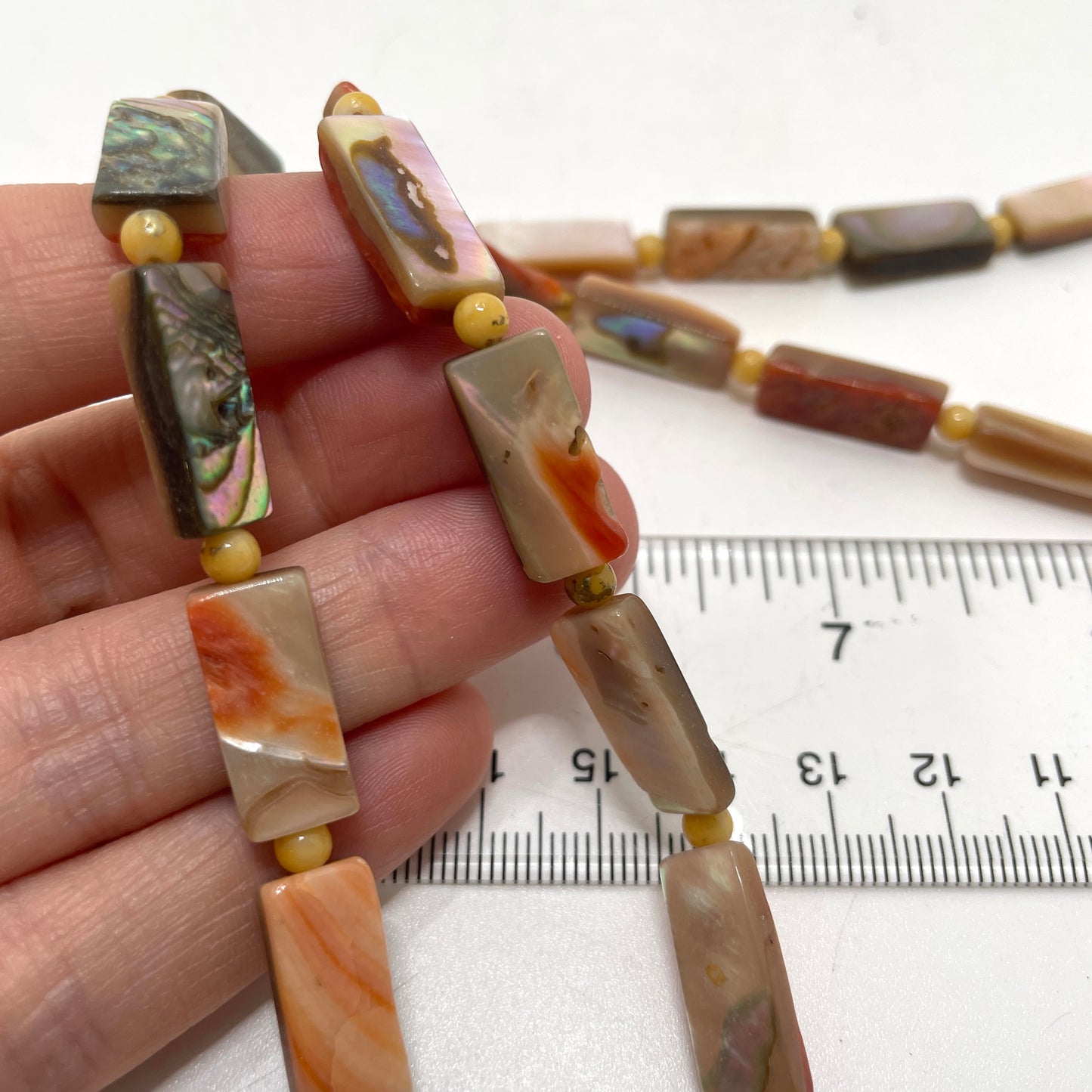 Vintage Natural Stone Strand Necklace