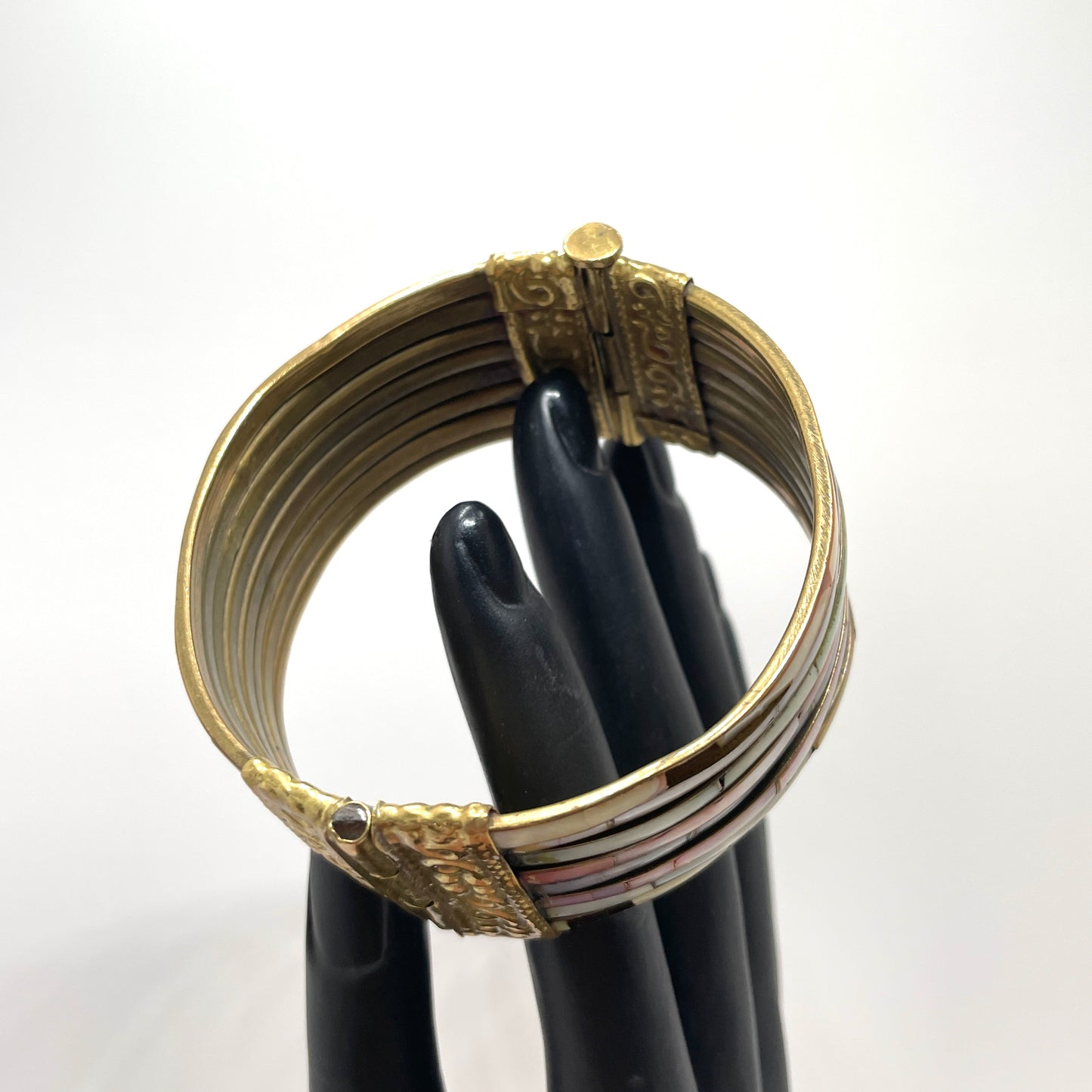 Vintage Enamel Bangle Bracelet