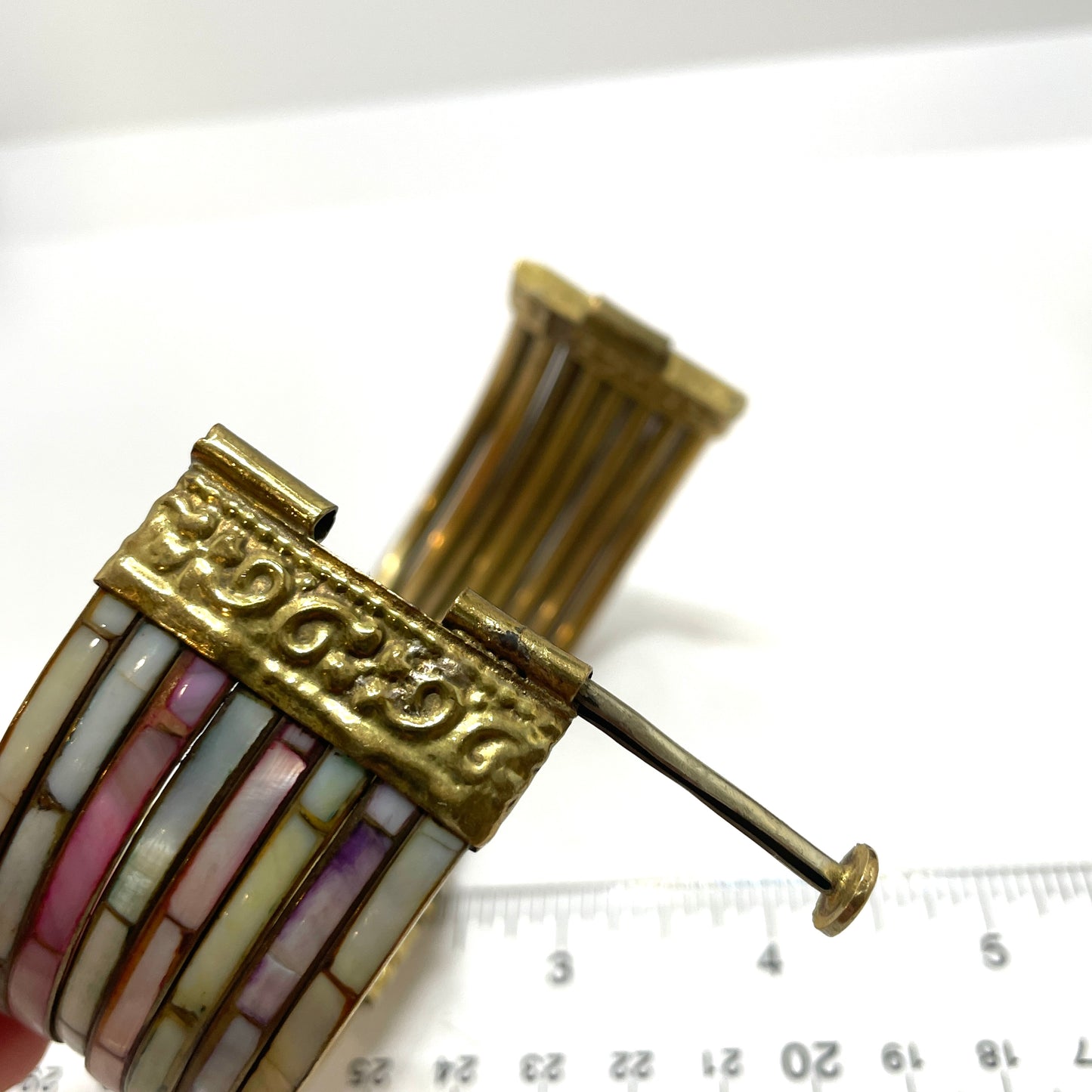 Vintage Enamel Bangle Bracelet