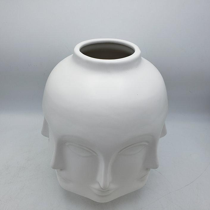 Jonathan Adler / Fornasetti Style Porcelain Head Vase