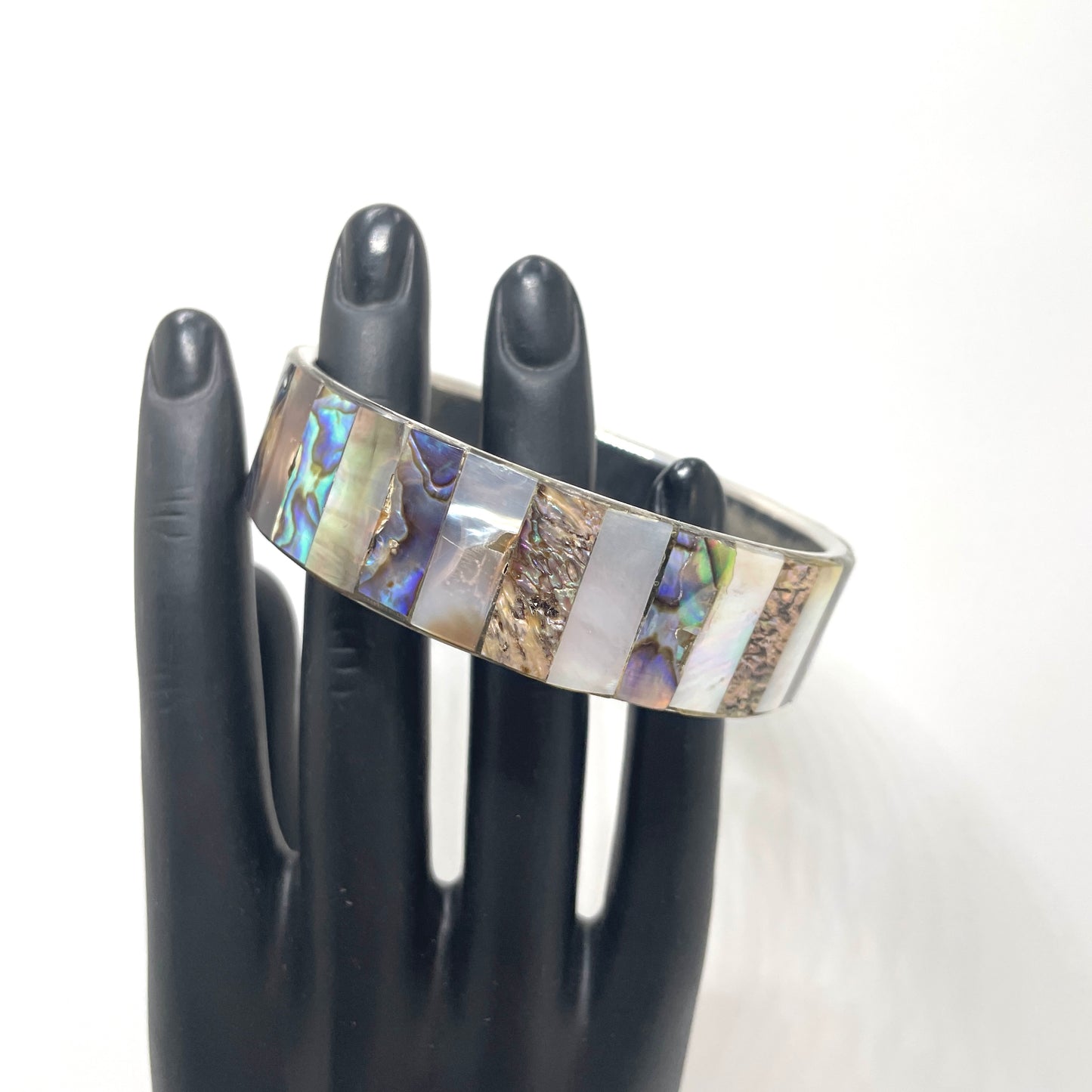 Vintage Abalone Bangle Bracelet