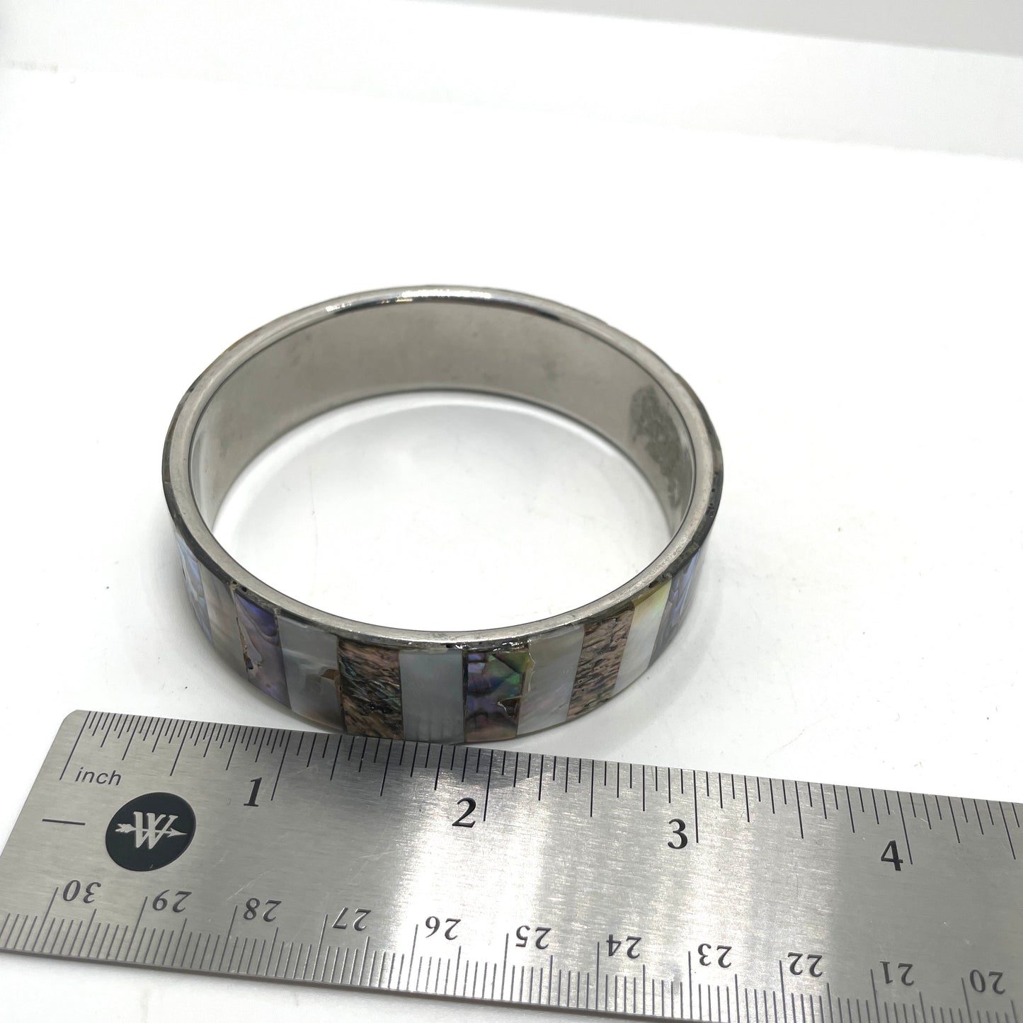 Vintage Abalone Bangle Bracelet