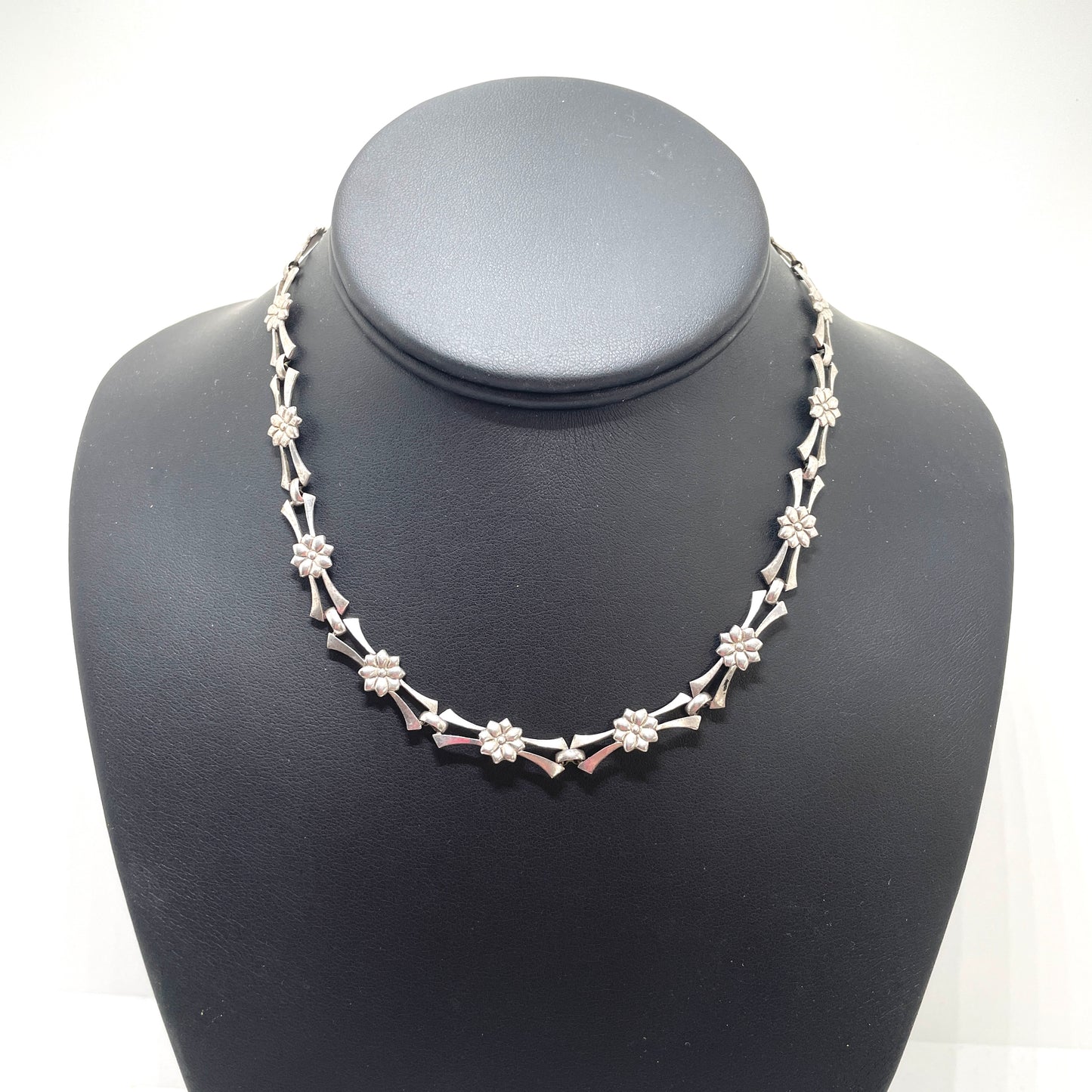 Sterling Silver Child's Flower Necklace