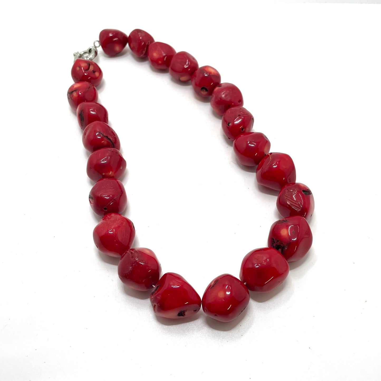 Vintage Red Natural Stone Necklace