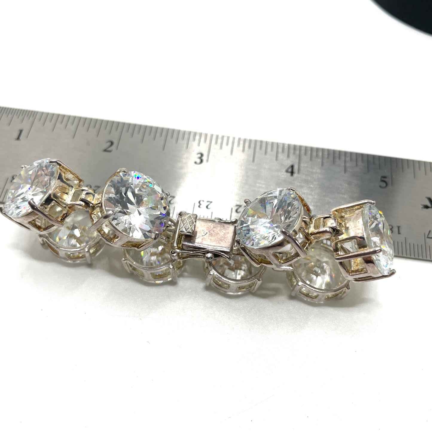 Sterling Silver & CZ Bling Tennis Bracelet
