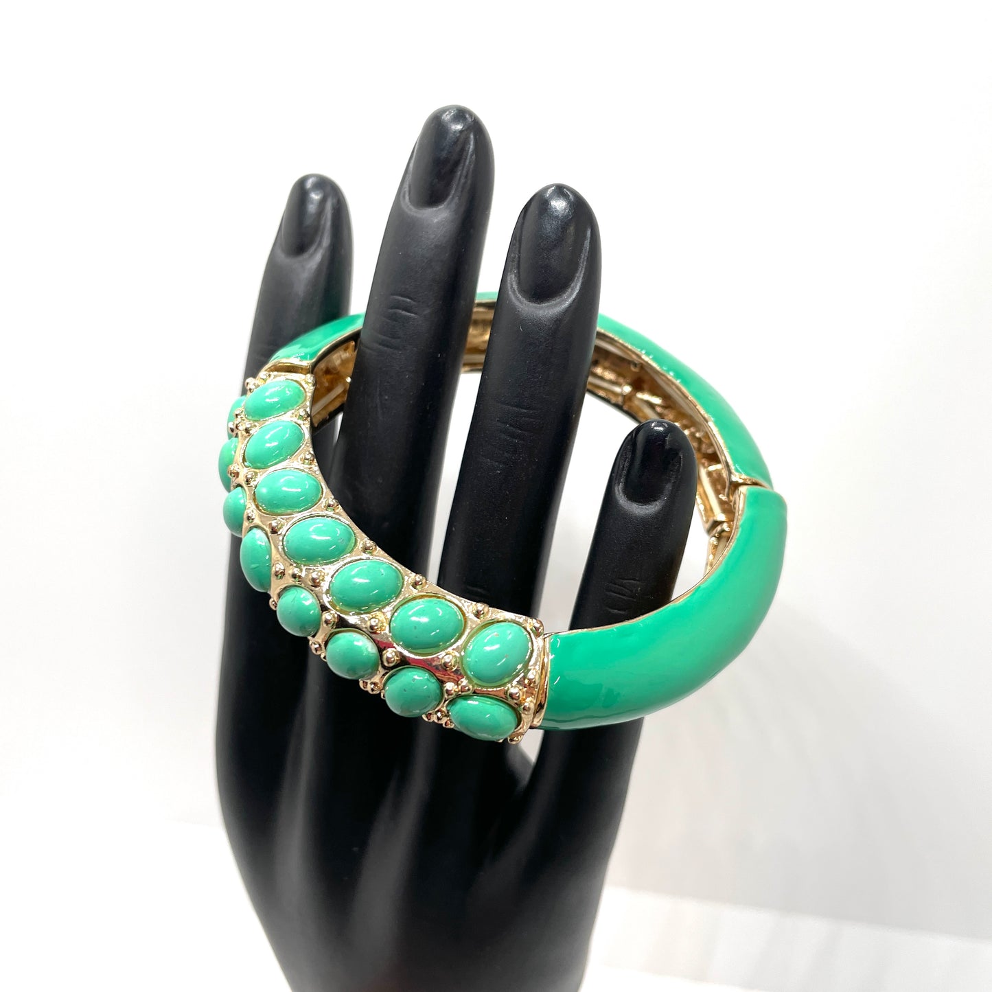 Vintage Green Stretch Bracelet