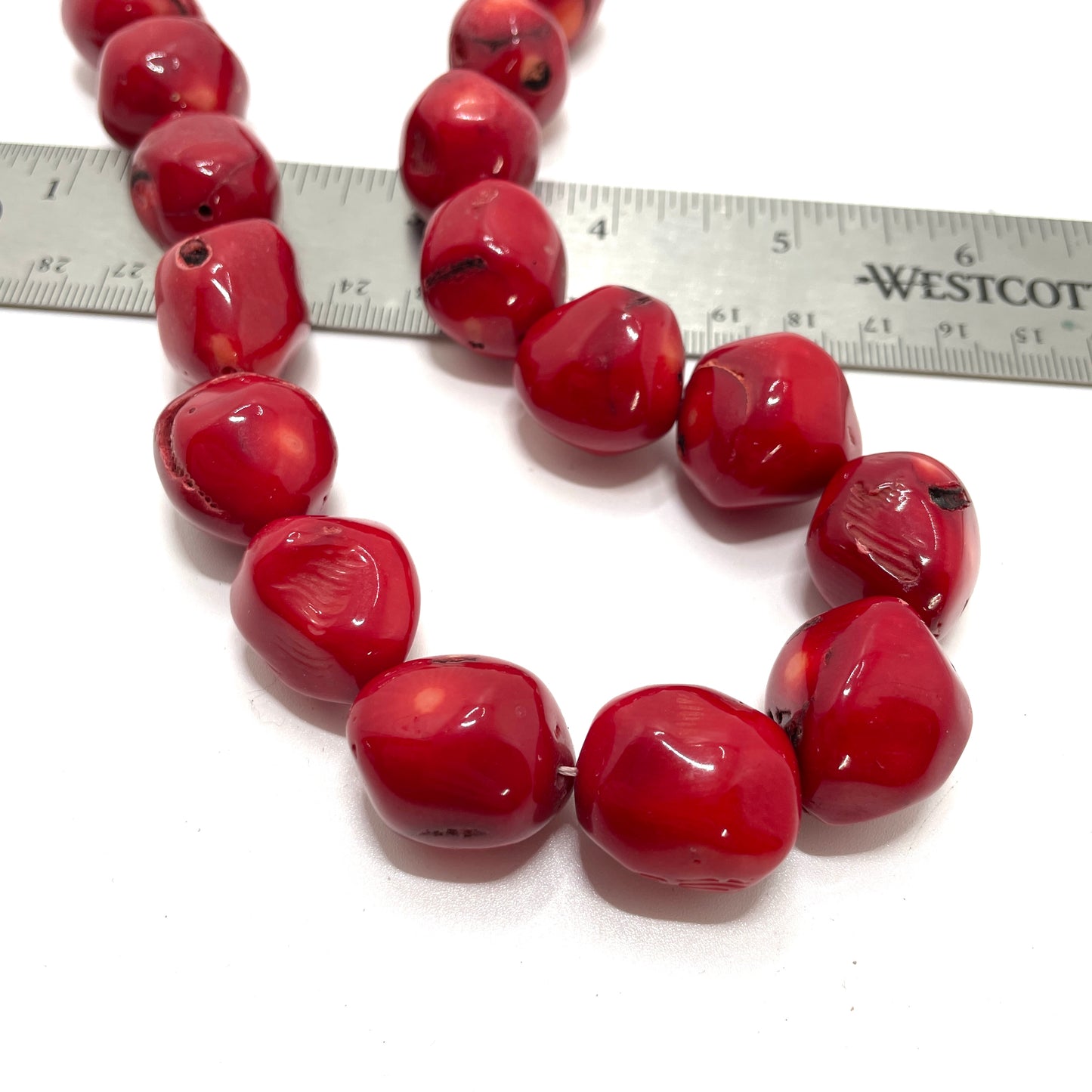 Vintage Red Natural Stone Necklace