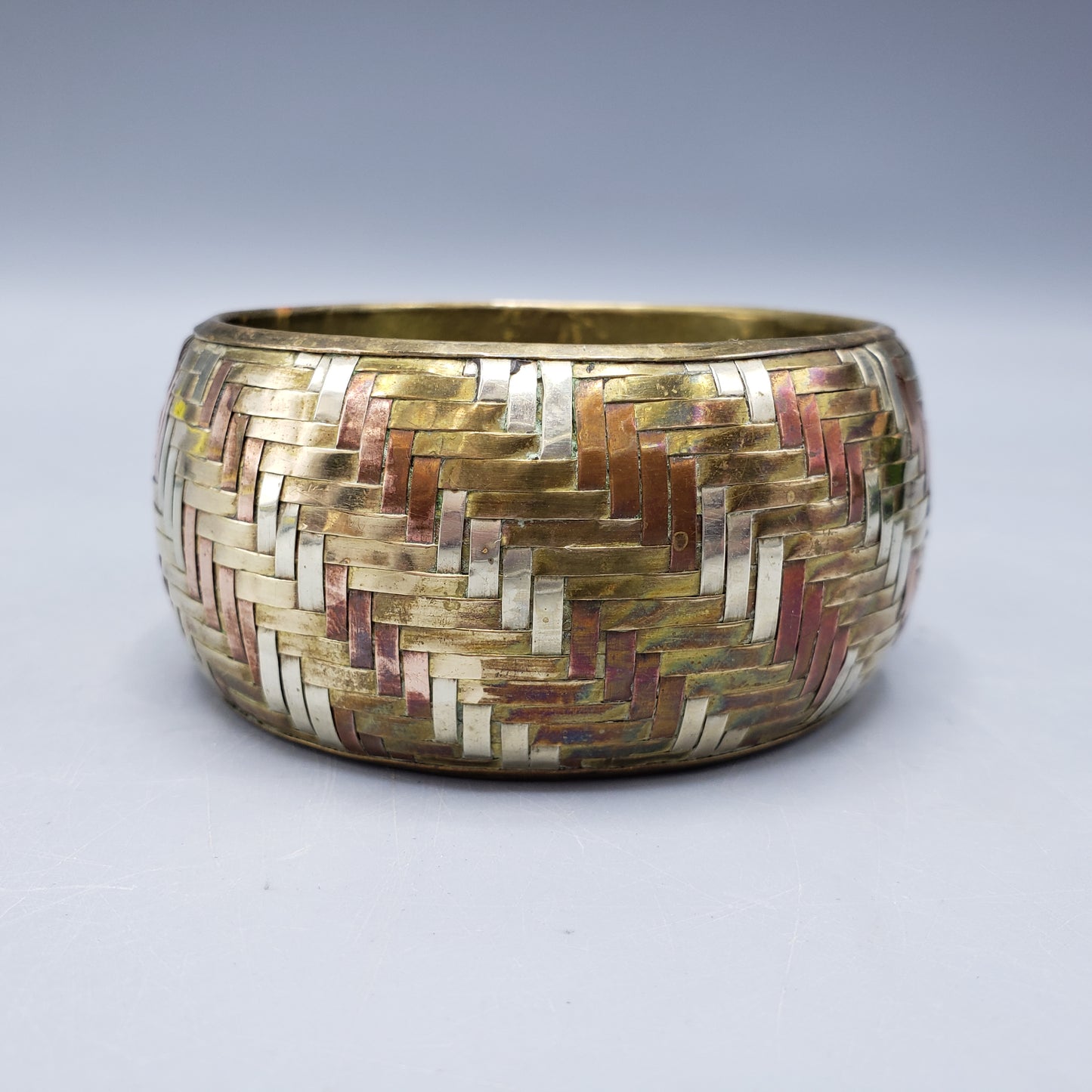 Mixed Metal Bangle Bracelet