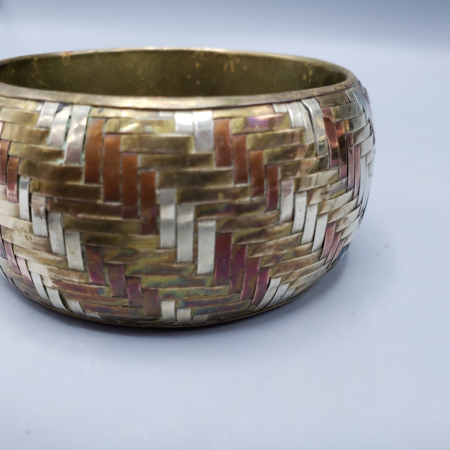 Mixed Metal Bangle Bracelet
