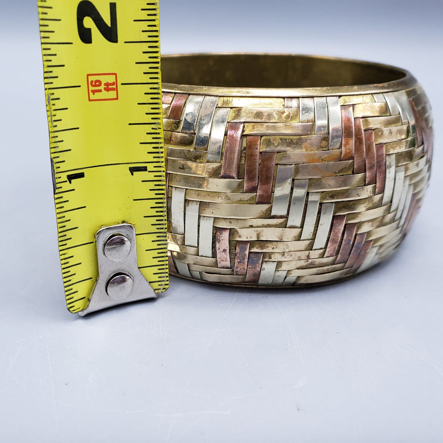 Mixed Metal Bangle Bracelet