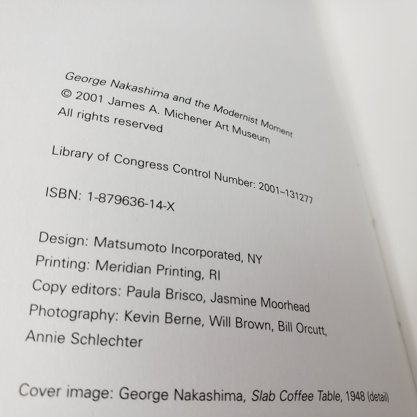 George Nakashima And The Modernist Moment Book by Bruce Katsiff