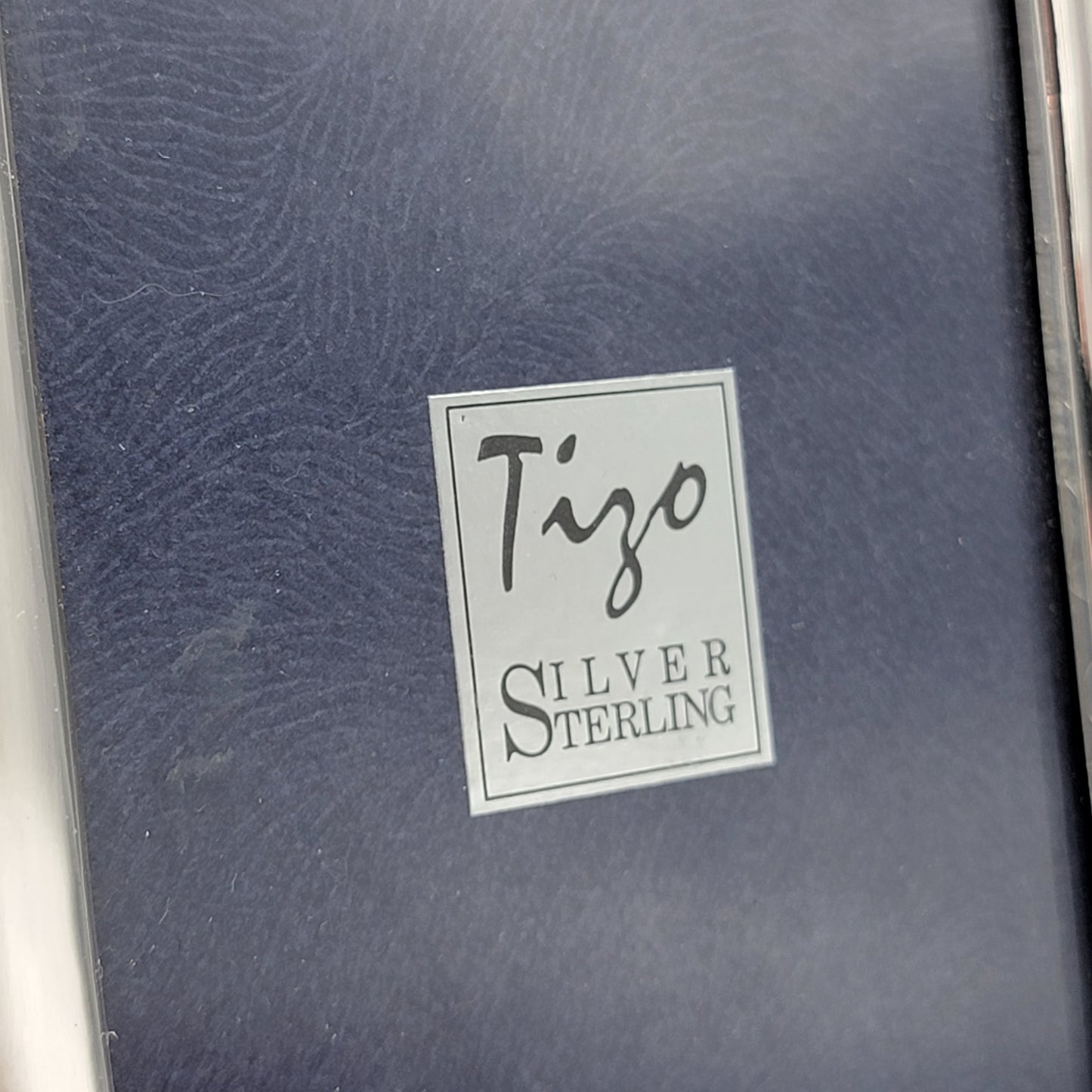 Tizo Sterling Silver Picture Frame with Teddy Bear