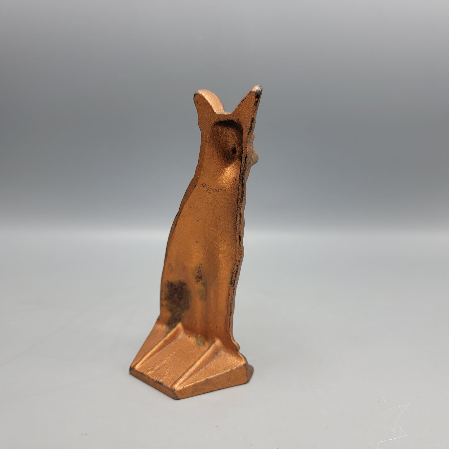 Vintage Brass German Shepherd Doorstop