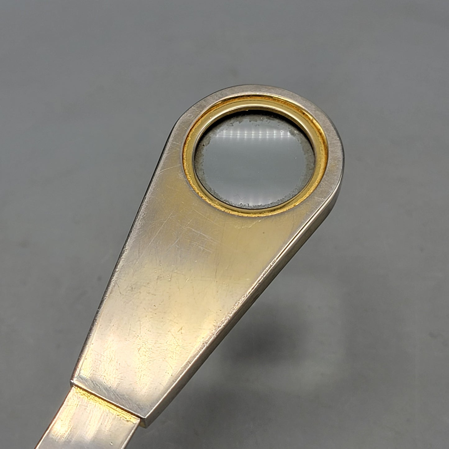 Vintage Brass Flyers Season Ticket Holder Letter Opener Magnifying Glass