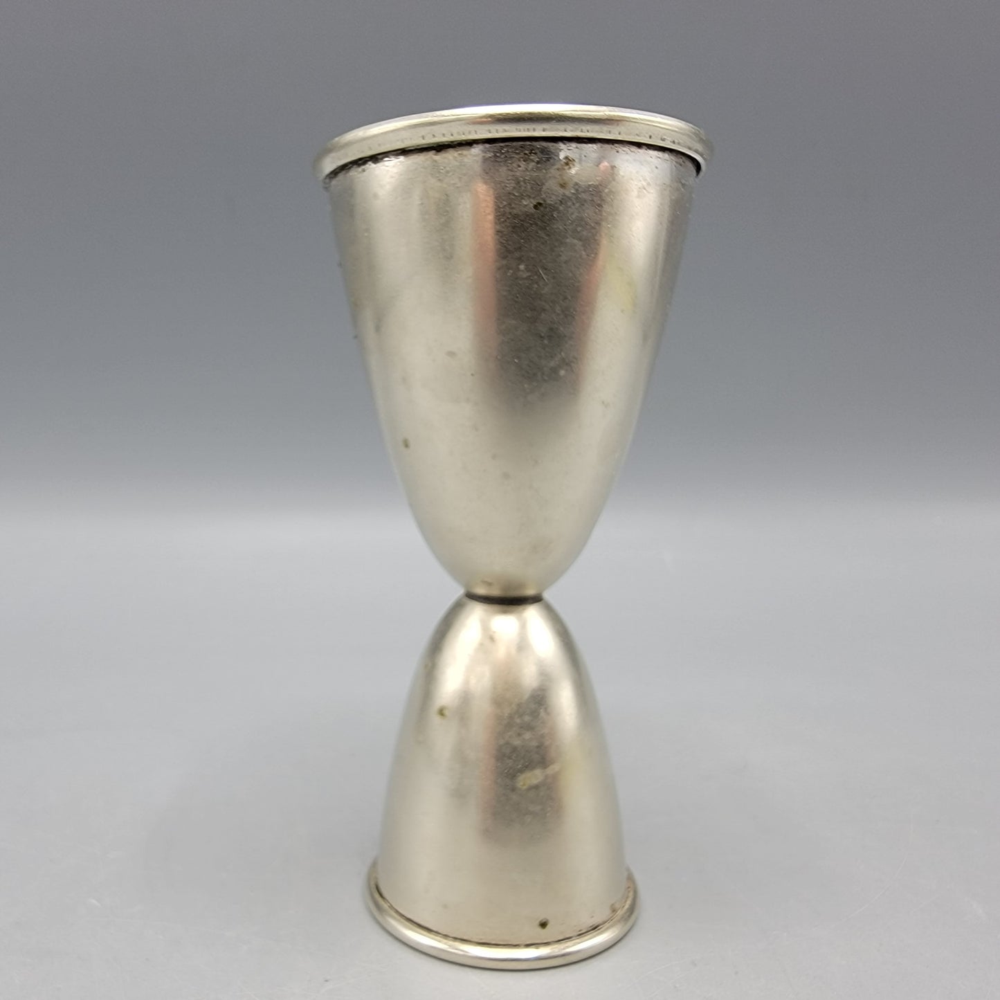 Silverplate Double Jigger Measure Shot Glass